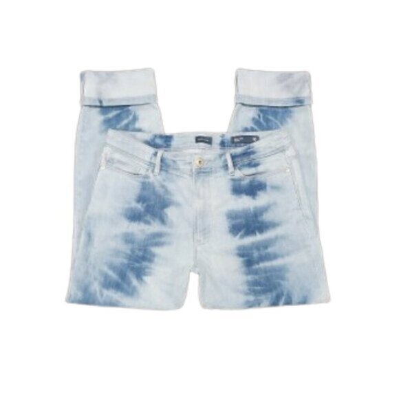 J. Jill Denim Tie-Dye High-Rise Cropped Jeans - Picture 1 of 6